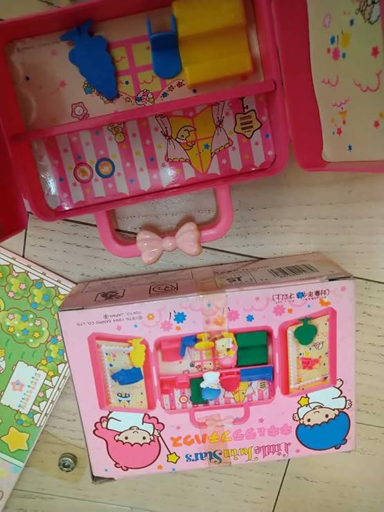 昭和レトロ キキララ LittleTwinStars 星の国の町 月のミニハウス